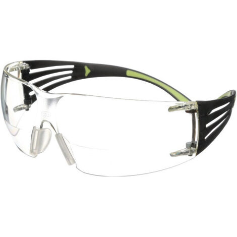 Lunettes de sécurité Reader SecureFit™-SF400 EN 166 branches noir vert Verre transparent +2.