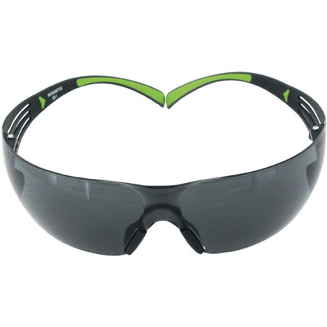 Lunettes de sécurité SecureFit-SF400 EN 166.EN 170 branches noir vert Verres gris.