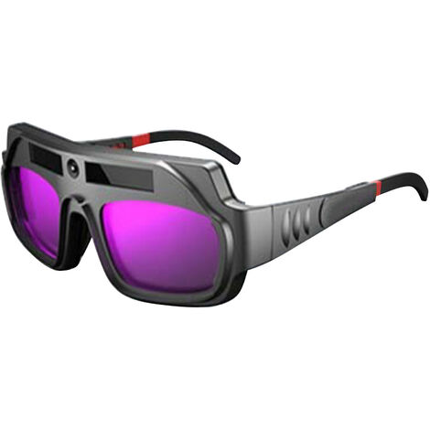 Lunettes de soudage à assombrissement automatique Lunettes de protection de sécurité pour le soudage à l'énergie solaire Lunettes de protection des yeux de soudeur Anti-éblouissement Anti-buée pour TIG MIG MMA
