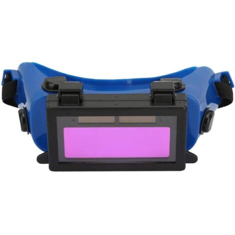 Lunettes de soudage à assombrissement automatique pour la sécurité des soudeurs, lunettes de soudage à verres bleus pour le soudage électrique et la construction