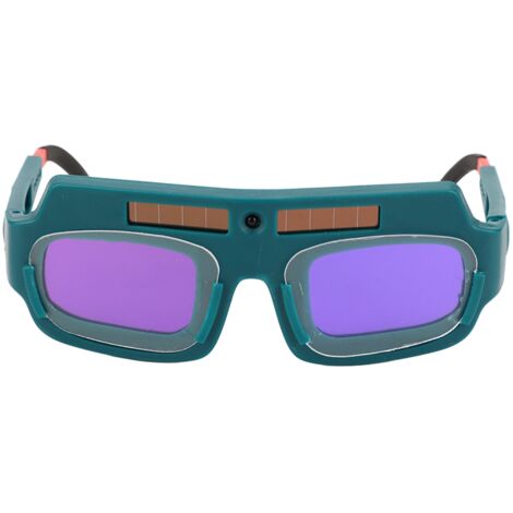 Lunettes de soudage à assombrissement automatique solaire, protection contre l'arc et lumière intense, verres vert foncé