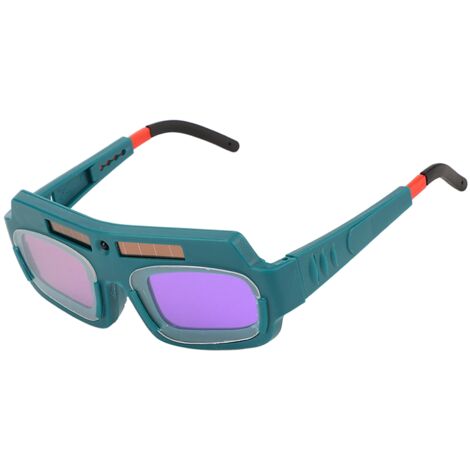 Lunettes de soudage à assombrissement automatique solaire, protection contre l'arc et lumière intense, verres vert foncé