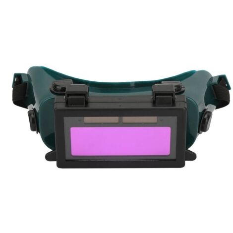 Lunettes de soudage, masque pour les yeux à assombrissement solaire automatique Lunettes de soudage pour soudeur lunettes de protection pour chantier de construction, soudage électrique(Vert f
