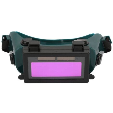 Lunettes de soudage, masque pour les yeux à assombrissement solaire automatique Lunettes de soudage pour soudeur lunettes de protection pour chantier de construction, soudage électrique(Vert f