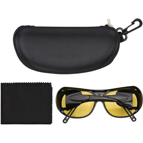 Lunettes de soudage Protection des yeux de sécurité Lunettes d'assombrissement de la flamme de brasage Lunettes de soudage Anti-buée Lunettes de protection étanches aux ultraviolets (jaune)
