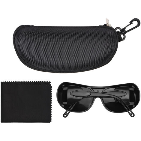 Lunettes de soudage Protection des yeux de sécurité Lunettes d'assombrissement de la flamme de brasage Lunettes de soudage Anti-buée Lunettes de protection étanches aux ultraviolets (Noir)