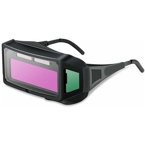 Lunettes de soudeur réglables, lunettes de soudeur à énergie solaire avec assombrissement automatique, lentille PC arc électrique, lunettes de soudage anti-éblouissement pour protection