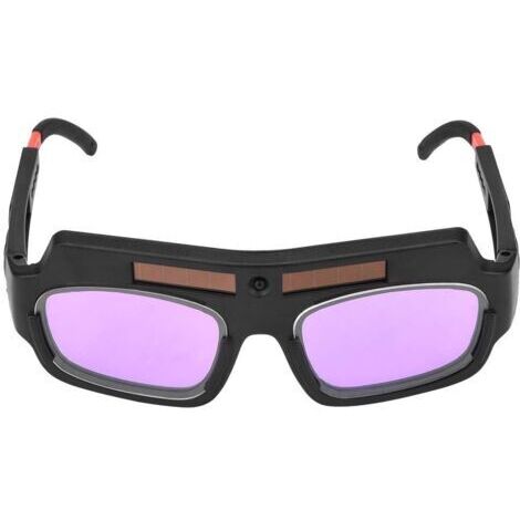 Lunettes de soudure à assombrissement automatique solaire – Protection optimale pour soudage à l'arc – Panneau solaire intégré – 87g