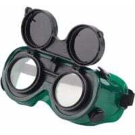 Lunettes de Soudure Avant Rabattables, Lunettes de Protection pour Soudeuses avec Objectif 50mm Lunettes de Protection Utilisées pour Soudage Soudage Brûlage Au Chalumeau Découpage