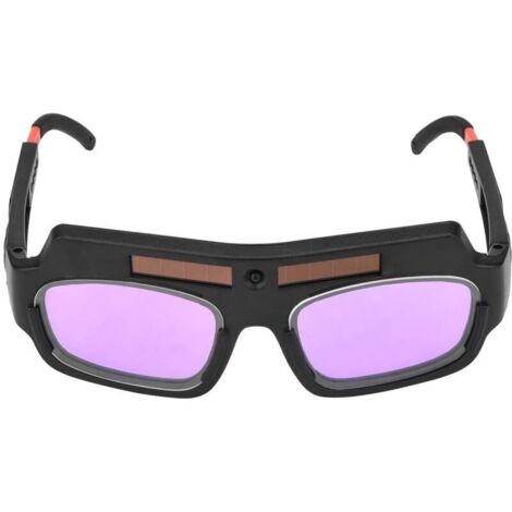 Lunettes de soudure Lunettes de protection protectrices pour assombrissement automatique solaire des lunettes de soudure pour le soudage à l'arc sous argon+lunette de soudure à l'arc lunette d