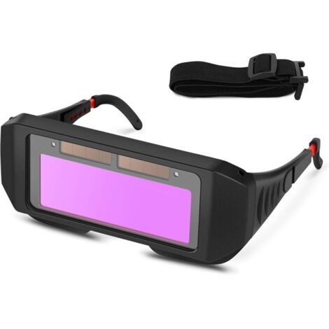 Lunettes de Soudure, Masque de Soudeur Automatique, Auto-assombrissantes Solaires Lentilles TIG MIG Lunettes Soudeur pour Protection des Yeux