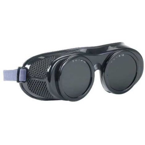 Lunettes de soudure teinte 5 – Protection optimale pour brasage – Verres anti-rayures en verre – Monture PVC souple résistante à la chaleur – Univet