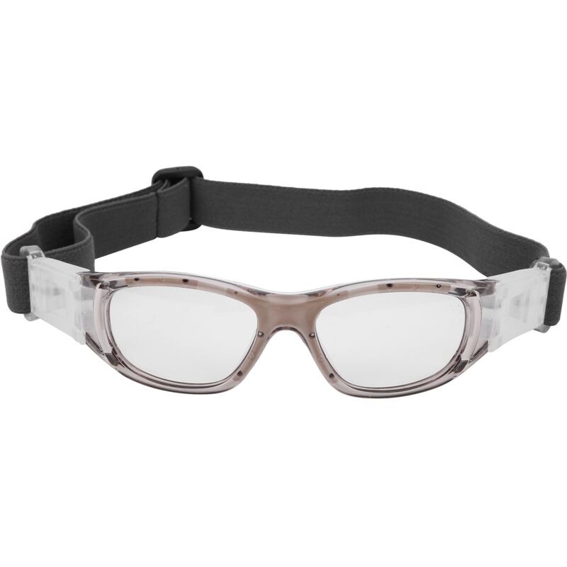 Lunettes de sport pour enfants et ados, ajustables pour football, cyclisme et basket, accessoire gris