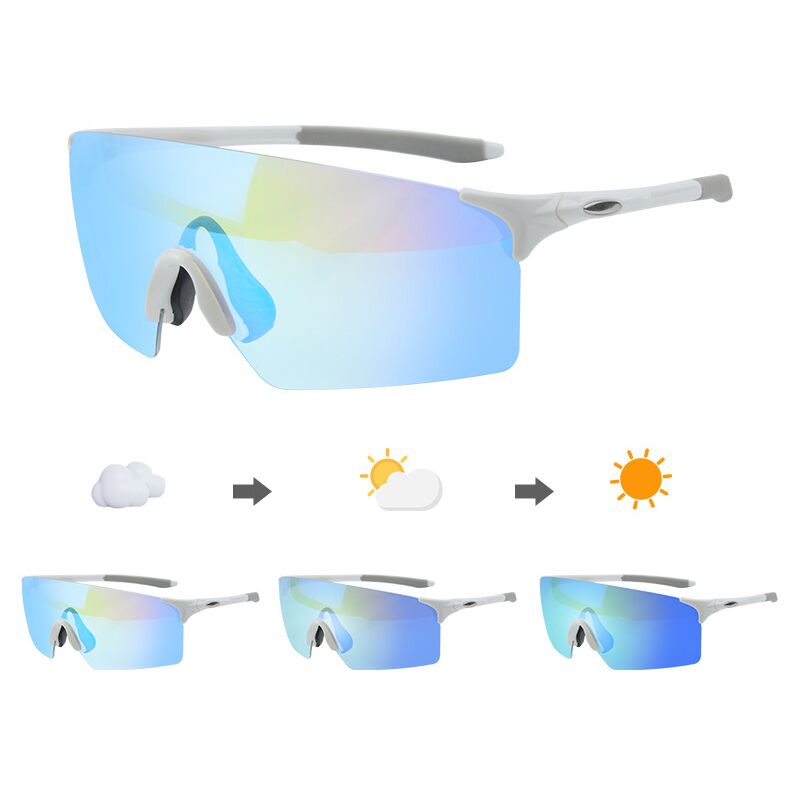 Lunettes de sport pour la course à pied et le cyclisme - verres à changement de couleur