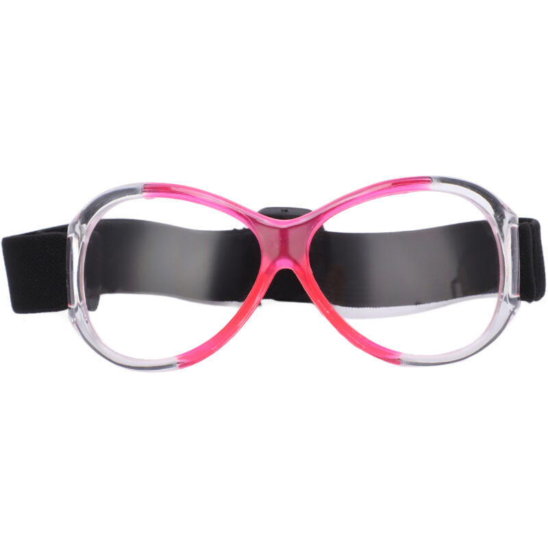 Lunettes de sport professionnelles extérieures, bandeau réglable, lunettes de sécurité durables pour le basket-ball, rose