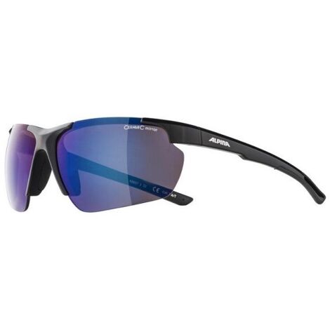 Lunettes de vélo ALPINA DEFEY HR couleur NOIR Verre BLEU MIROIR Cat.3