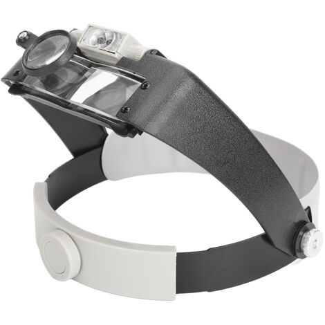 Lunettes Loupe Frontale 1.5X 3X 8.5X 10X avec Éclairage LED pour Travail de Précision