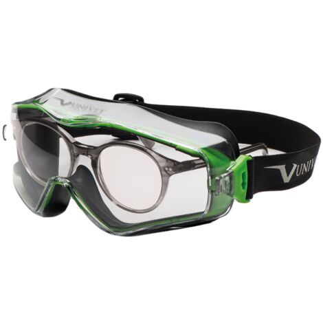 Lunettes-masque de protection incolores – Anti-buée et anti-rayures – Protection UV pour soudeurs – Conformes aux normes EN166 – Univet