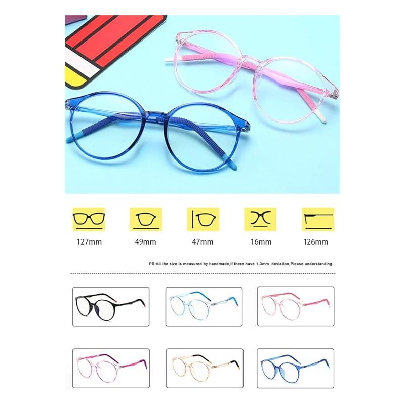Lunettes pour enfants, filtre lumière bleue, lunettes antireflet, fatigue oculaire, verres silicone pour enfants