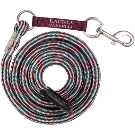 Lunghina per cavalli modello Livigno con moschettone semplice: LUNGHINA BORDEAUX