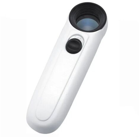 Lupa con luz LED, lupa de bolsillo, microscopio, lámpara iluminada, lupa para placas de circuitos, perforación, joyería