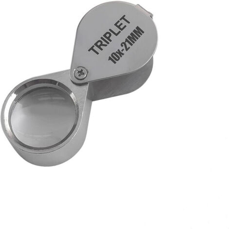 Lupa de 10x21 mm, Lupa de joyero, Lupa de ojo de aumento de 10x21 mm, Lupa de 10x21 mm, Lupa de relojero, Lupa de joyero x10, Lupa de joyero profesional, Lupa iluminada de joyero