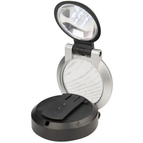 Lupa de bolsillo 3X, plegable e iluminada con LED, para reparaciones.
