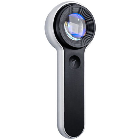 Lupa de bolsillo con aumento de 60x, equipada con luces UV y LED, recargable mediante USB, adecuada para la ampliación óptica de diamantes, joyas, monedas, sellos, billetes, circuitos impresos, etc.
