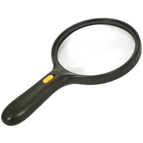 Lupa de lectura, lupa de bolsillo extragrande, lupa para joyería, lupa con luz LED