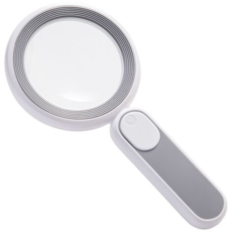 Lupa LED, lupa de lectura iluminada, lupa para joyería, aumento de 15x, 3 modos de iluminación, adecuada para trabajos de precisión, lectura, apreciación y exploración de joyas - gris.