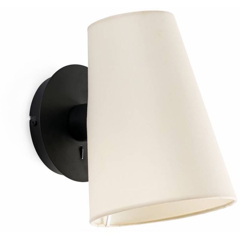 FARO BARCELONA  20031-88- LUPE Lampe applique noire/beige