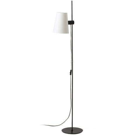 LUPE Lámpara de pie negra/beige 20034-88