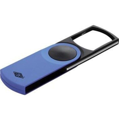 Lupe ® SWING-IT 3-fach 5 x 1,3 x 11,2 cm (B x H x T) CR2016 blau