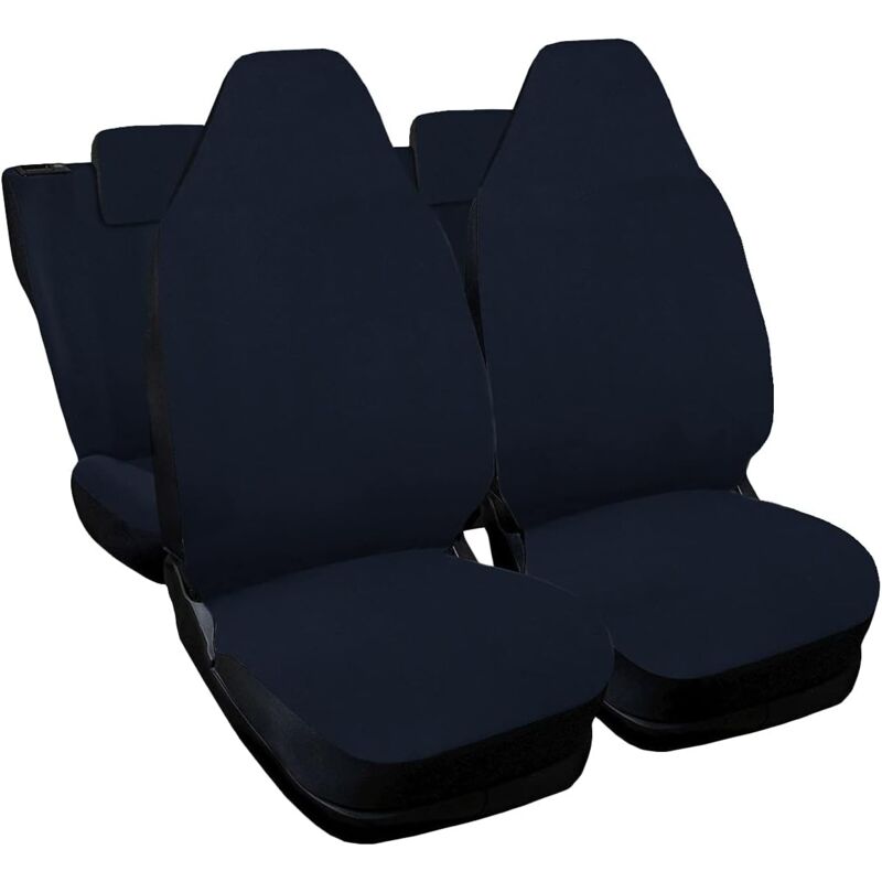 Image of Lupex shop - Coprisedili Auto Compatibili per 107, Made In Italy, set di copri sedili anteriori e posteriori con copri poggiatesta incluso, tessuto