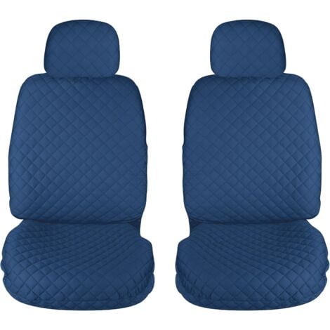 LUPEXSHOP Lupex shop - Coprisedili auto universali, mod. A22, anteriori e posteriori (Set 2pz Anteriori) - colore Blu Scuro