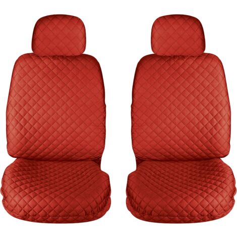 Lupex shop - Coprisedili auto universali, mod. A22, anteriori e posteriori (Set 2pz Anteriori) - colore Rosso