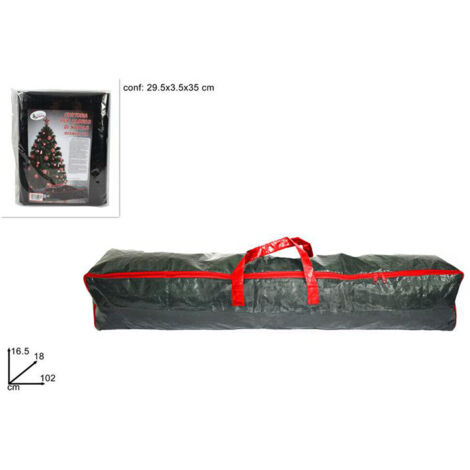 Lupex Shop -  Custodia a sacco in plastica porta decorazioni di natale, albero di natale e varie oggettistiche, dimensioni: 102x18x16.5cm cod. 4321