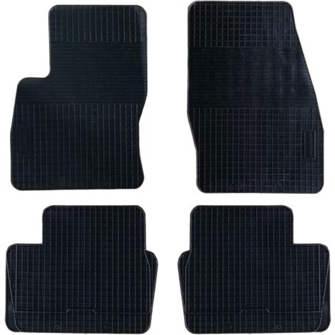 Lupex shop - Set da 4 tappetini in gomma per auto compatibili per Focus, adatto a tutte le stagioni, nero, sagomati anteriori e posteriori - KA5584