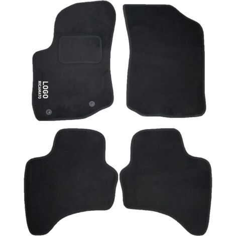 LUPEX SHOP - Tappetini auto compatibili per C1 dal 2014 con 2 clip di fissaggio, in moquette nera, anteriori e posteriori