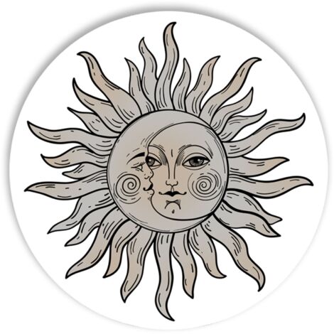 Lupia - Calamita, MAGNETI in Legno Set da 24 PEZZI D.4,5 cm SOLE E LUNA MIX con decorazione stampata, segnaposto ricordino regalo, bomboniera confettata, pensierino anniversario