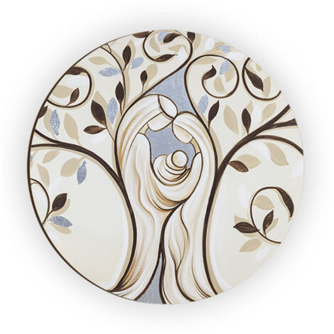 Lupia - Calamita, MAGNETI Legno Set da 24 PEZZI D.4,5 cm ALBERO FAMIGLIA decorazione stampata, segnaposto ricordino regalo, bomboniera confettata, pensierino anniversario, amore e famiglia, Matrimonio