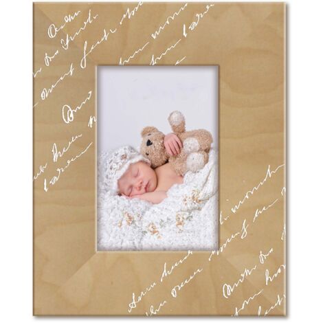Lupia - Cornice Portafoto in Legno da tavolo FRAME BROWN Memory 10x15 cm