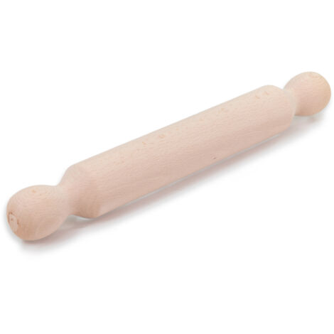 Lupia - Mattarello in Legno massello statico, Lunghezza 32 cm, Diametro 4 cm, Strumento da Cucina Robusto e Durevole per Preparare Pizza, Pasta Fresca e Biscotti per Chitarra