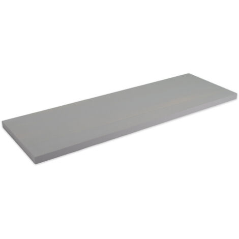Lupia - Mensola da muro in Legno GRIGIA, scaffale da parete in MDF, montaggio a scomparsa per soggiorno, cucina, bagno, camera da letto 60x19,5x1,6 cm