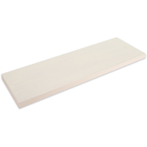 Lupia - Mensola da muro in Legno SHABBY, scaffale da parete in MDF, montaggio a scomparsa per soggiorno, cucina, bagno, camera da letto 38x19,5x1,6 cm