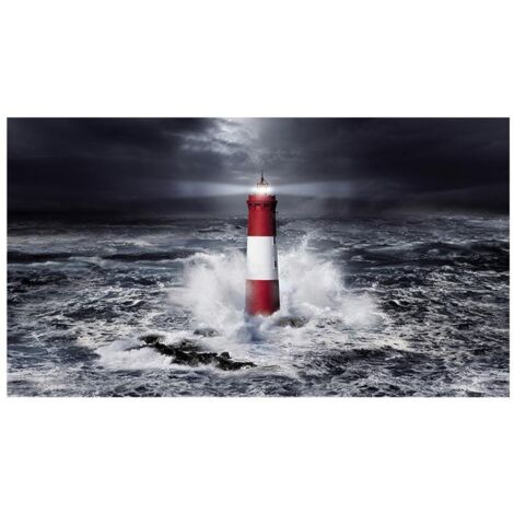 Lupia Quadro Moderno, Vetro Acrilico Plexy, Facile da appendere, da parete, stampa con Colori intensi, prodotto in Italia, 100x180 cm FARO RED