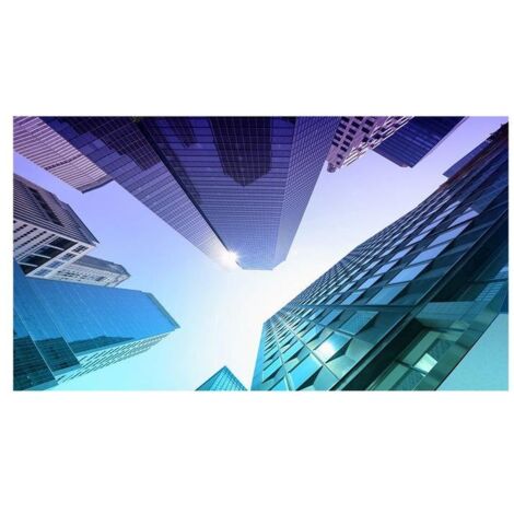 Lupia Quadro Moderno, Vetro Acrilico Plexy, Facile da appendere, da parete, stampa con Colori intensi, prodotto in Italia, 100x180 cm SKYSCRAPER