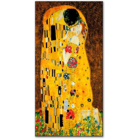 Lupia - Quadro su tela canvas DEEP 100X180 IL BACIO DI KLIMT