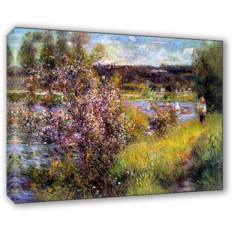 Lupia - Quadro su Tela il Meglio dell'Arte, 50x70 cm LA SEIN AT CHATOU - RENOIR, Riproduzione d'Arte su Tela, Montato su Telaio in Legno 3 cm, Made in Italy