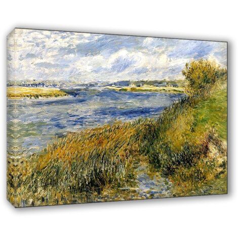Lupia - Quadro su Tela il Meglio dell'Arte, 50x70 cm LA SEIN CHAMPROSAY - RENOIR, Riproduzione d'Arte su Tela, Montato su Telaio in Legno 3 cm, Made in Italy